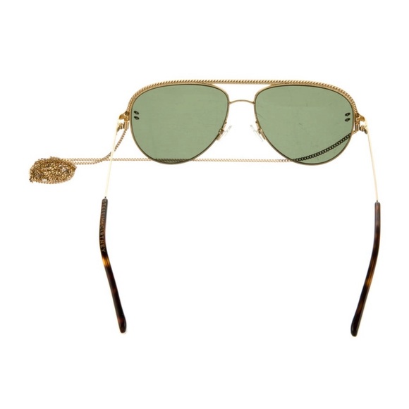 Stella McCartney Aviator Tinted Sunglasses. Gold. Very Good condition. - Picture 2 of 6